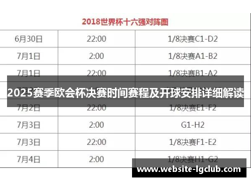 2025赛季欧会杯决赛时间赛程及开球安排详细解读 2025赛季欧会杯决赛时间赛程及开球安排详细解读